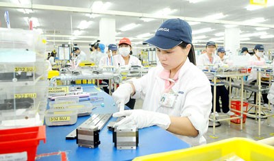 Production of mechanical components at the Japanese Misumi Group in Linh Trung Export Processing Zone, HCMC (Photo: SGGP) Production of mechanical components at the Japanese Misumi Group in Linh Trung Export Processing Zone, HCMC (Photo: SGGP)
